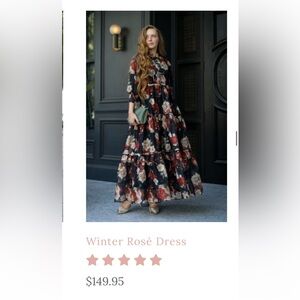 Dainty Jewells Winter Rosé Dress